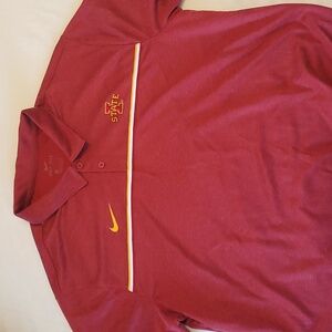 Nike Cardinal Sideline Iowa State Polo XL, Like New